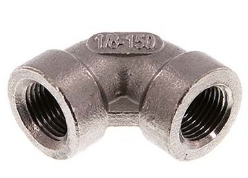 Rp 1/2'' Codo de 90 grados de acero inoxidable 16 Bar