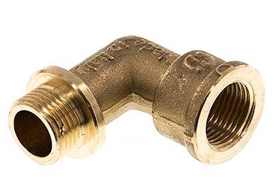 G 1/2'' F/M Brass 90 deg Elbow Fitting 16 Bar