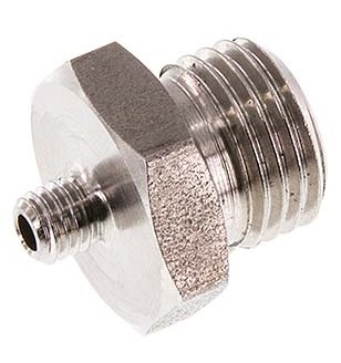 G 1/2'' x G 1/4'' Stainless steel Double Nipple 40 Bar