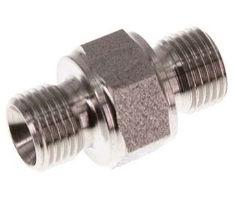 G 1/2'' Stainless steel Double Nipple 400 Bar - Hydraulic