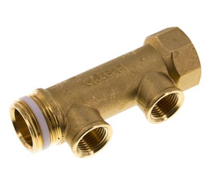 G 3/4'' x 2xG 1/2'' F/M/F Brass Distributor pipes 10 Bar