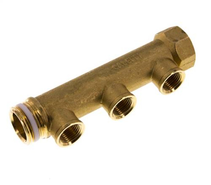 G 3/4'' x 3xG 1/2'' F/M/F Brass Distributor pipes 10 Bar