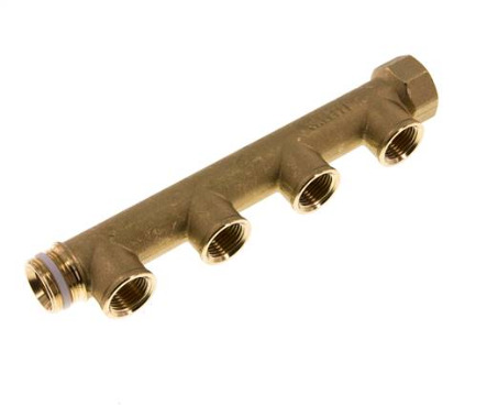 G 1'' x 4xG 1/2'' F/M/F Brass Distributor pipes 10 Bar