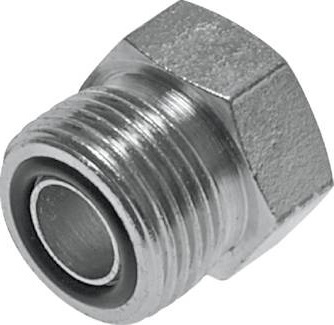 UN 1-7/16''-12 Zinc plated Steel Closing Plug ORFS 400 Bar