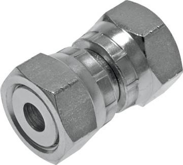 UNF 9/16''-18 Acier zingué Socket ORFS avec écrou-raccord 630 Bar - Hydraulique