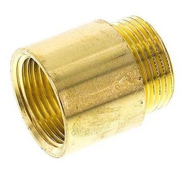 G 1'' F/M Brass Extension DIN 3523 - 100 mm