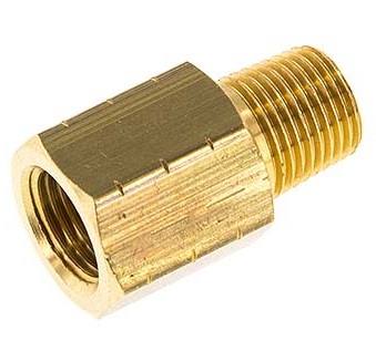 R 1/2'' x 1/2'' NPT M/F Brass Reducing Ring 16 Bar - Hydraulic