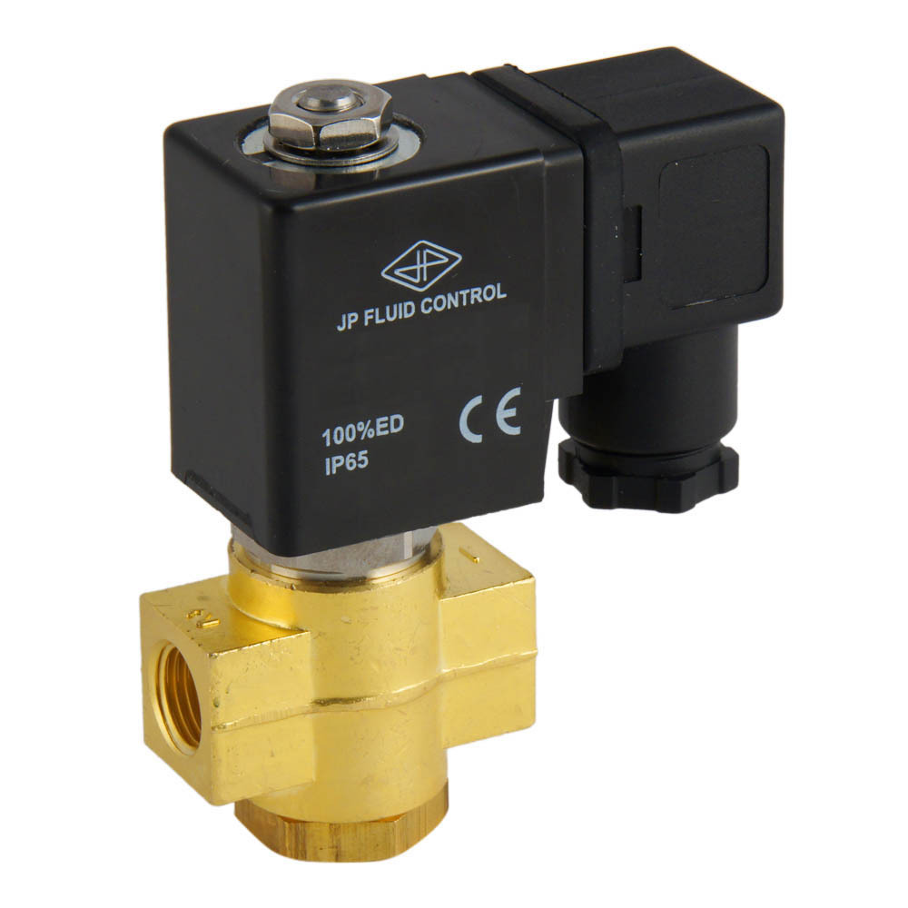 Solenoid Valve ST-DB 1/4'' NO brass FKM 0 bar (without coil)