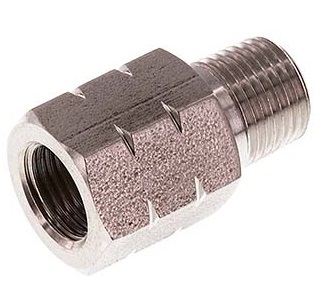 1/2'' NPT x G 1/2'' M/F Anillo reductor de acero inoxidable 40 Bar - Hidráulico