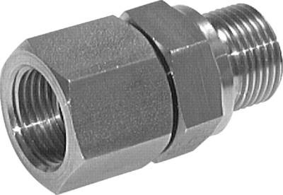 Adaptateur réducteur en acier inoxydable G 1/2'' x G 1/4'' F/M 300 Bar - Hydraulique