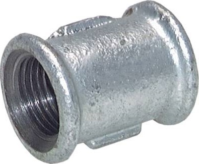 Rp 1/2'' Zinc plated Cast iron Round Socket 25 Bar