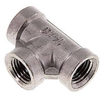 1/2'' NPT Edelstahl-T-Stück 16 bar