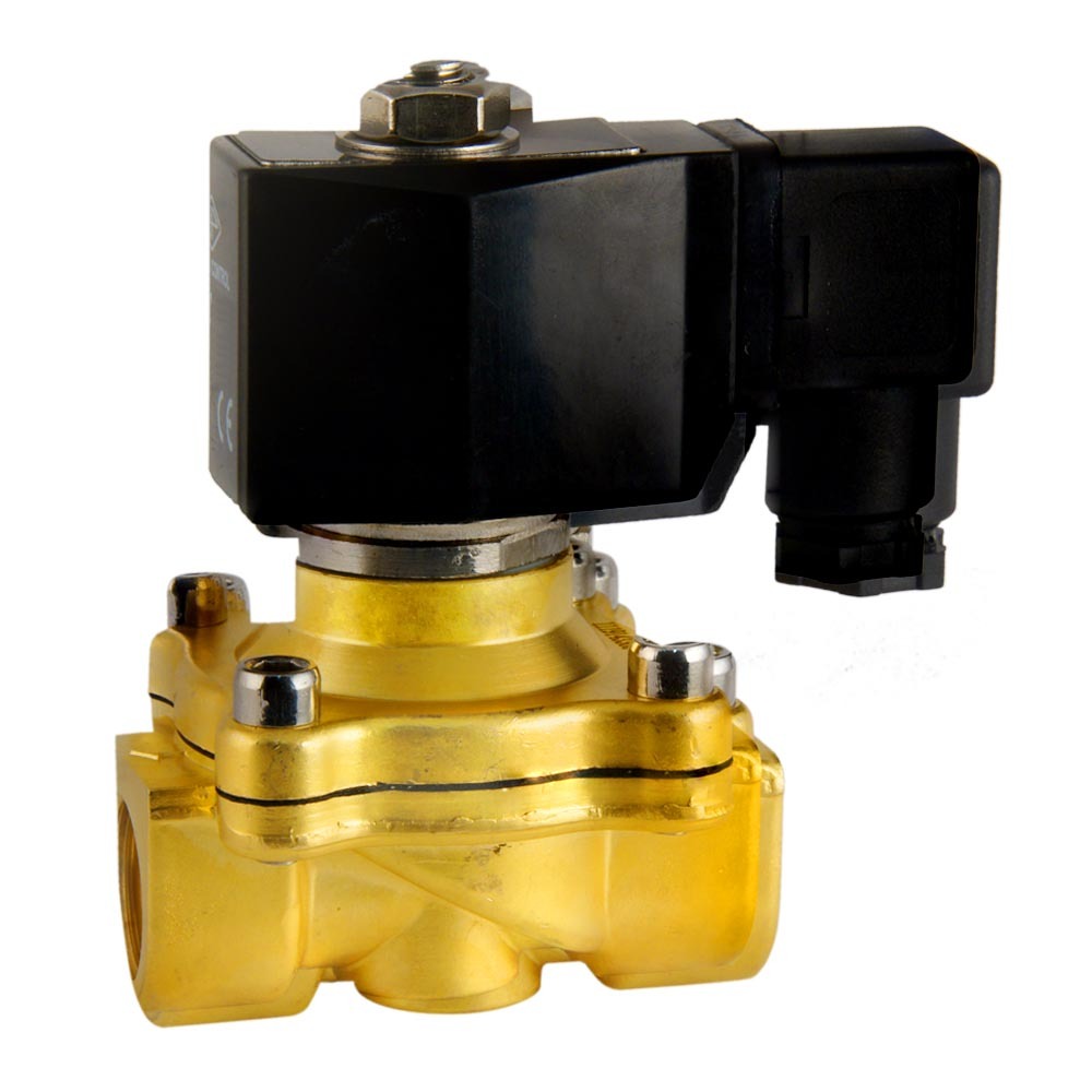 Solenoid Valve DF-SA 1/2'' brass FKM 0 bar (without coil)