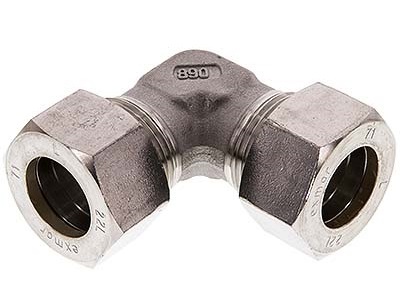 6L Stainless steel 90 deg Elbow Compression Fitting 315 Bar DIN 2353