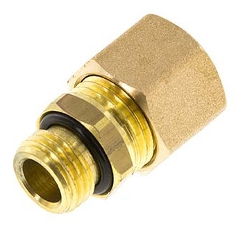 G 1/2'' Male x 12mm Brass Straight Compression Fitting with NBR Seal 75 Bar DIN EN 1254-2