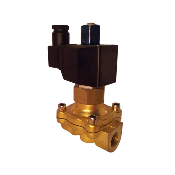 Solenoid Valve DF-SB 3/8'' NO brass EPDM 0 bar (without coil)