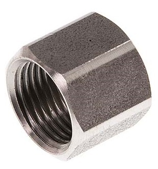 M8x1 x 4LL Acier inoxydable Écrou-raccord pour bague coupante