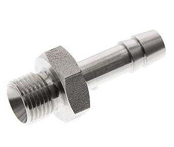 G 1/2'' mâle x 8mm barbillon de tuyau en acier inoxydable 40 Bar