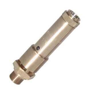 G 1/2'' Brass Pre-Set Safety Valve 0.2 bar (2.9 psi) DN 10