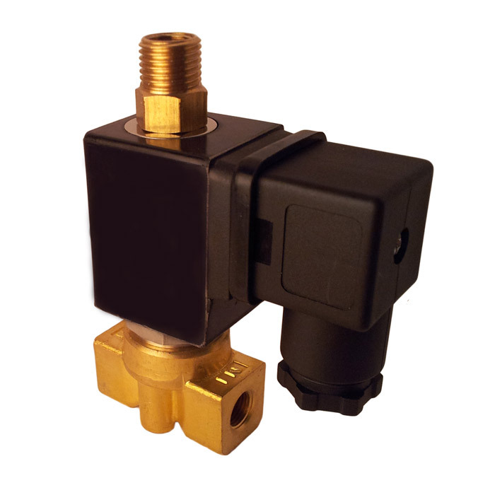 Solenoid Valve TW-DA 1/8'' brass EPDM 0 bar (without coil)