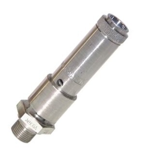 G 1/2'' Messing vernickelt Voreinstellbares Sicherheitsventil 0,5 bar (7,25 psi) DN 10