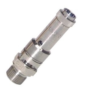 G 1/4'' Messing vernickelt Voreinstellbares Sicherheitsventil 0,4 bar (5,8 psi) DN 8