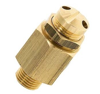 G 1/8'' Brass Adjustable Safety Valve 30-60 bar (435.11-870.22 psi)