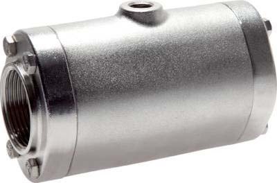 1/2 inch Stainless Steel Pneumatic Pinch Valve With Rubber Sleeve - Abrasion Resistant