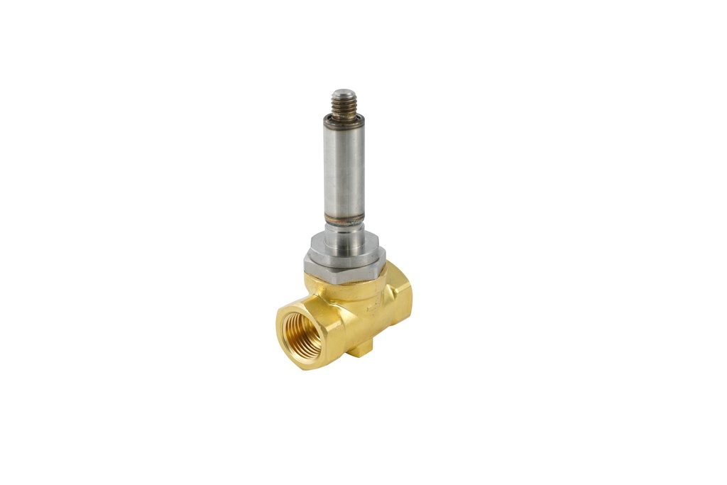 Solenoid Valve ST-SB 1/2'' NO brass FKM 0 bar (without coil)