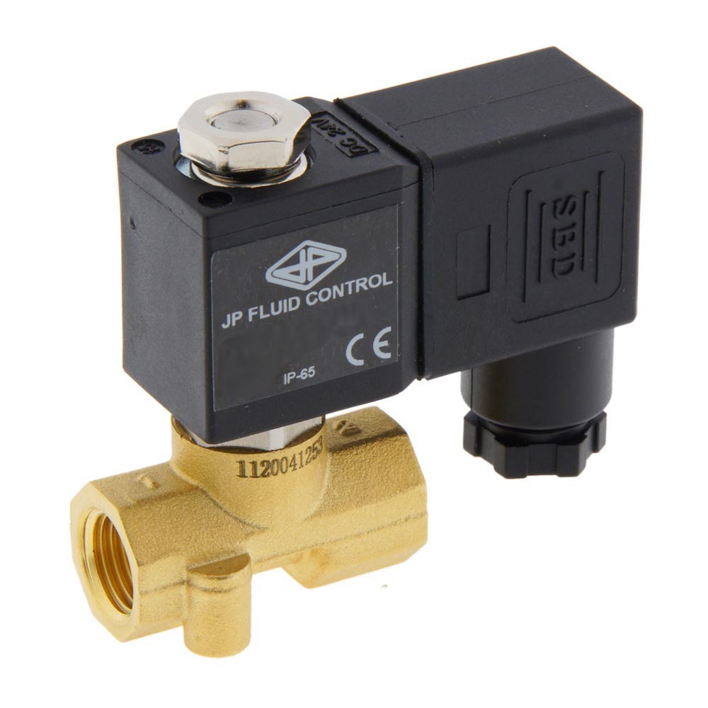 Solenoid Valve CM-DA 1/4'' compact brass FKM 0 bar (without coil)