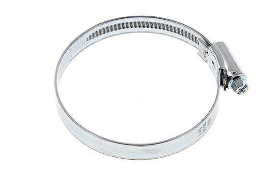 80 - 100 mm Hose Clamp with a Galvanised Steel 12 mm band - Ideal