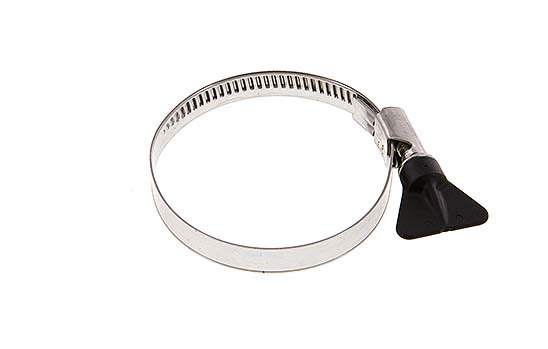 40 - 60 mm Hose Clamp with a Stainless Steel 304 12 mm band With Butterfly Handle - Norma