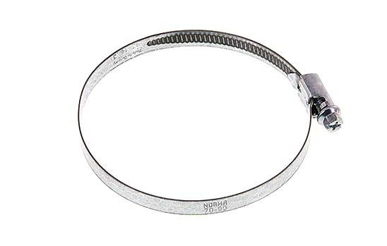 80 - 100 mm Hose Clamp with a Galvanised Steel 9 mm band - Norma