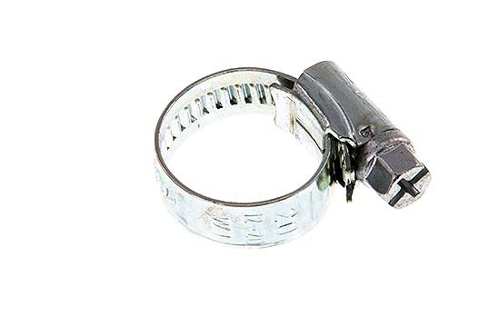 8 - 12 mm Hose Clamp with a Galvanised Steel 9 mm band - Ideal