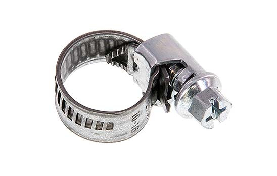 8 - 12 mm Hose Clamp with a Galvanised Steel 9 mm band - Norma