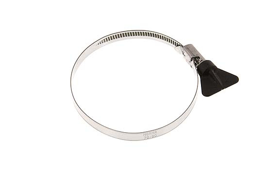 80 - 100 mm Hose Clamp with a Stainless Steel 304 9 mm band With Butterfly Handle - Norma