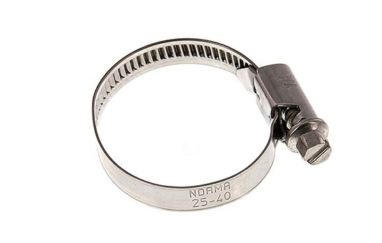 20 - 32 mm Hose Clamp with a Stainless Steel 304 9 mm band - Norma