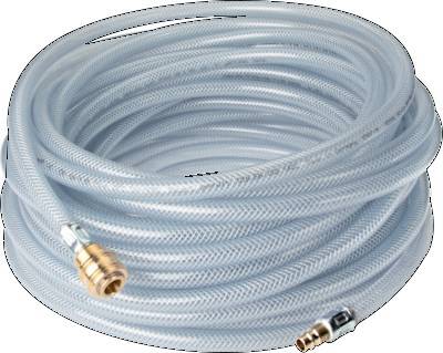 Compressed air hose with DN 7.2 coupling, 27 bar, 10 meter, 12 mm outer diameter