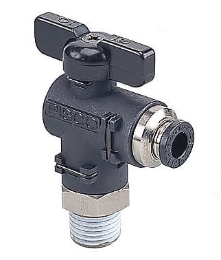 8mm - R3/8" 2-Weg Haakse Kogelkraan Series 20