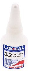 Loxeal Instant Adhesive 20ml Transparent 2-5s Curing Time Métal, Plastique, Neoprene/Nbr, Epdm et Surfaces en caoutchouc