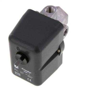 Pressostat Pour Compresseur 4 à 12 bar 4xG1/4'' 230VAC | MDR-2-11-K