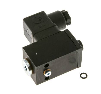 0.Pressostat aluminium 3 à 6bar SPDT à bride et g1/4'' 250VAC Connecteur DIN-A