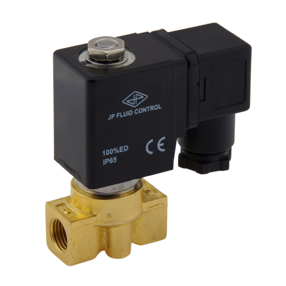 Válvula solenoide HP-DA 1/4'' NPT alta presión latón FKM 0-75bar 24V DC