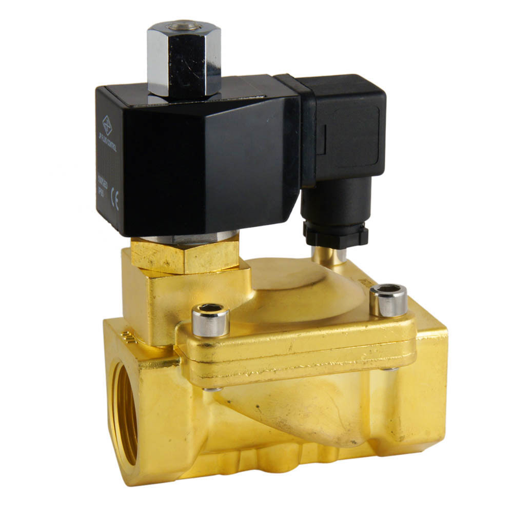 Solenoid Valve ST-IB 1'' NPT NO brass FKM 0.5 bar (without coil)