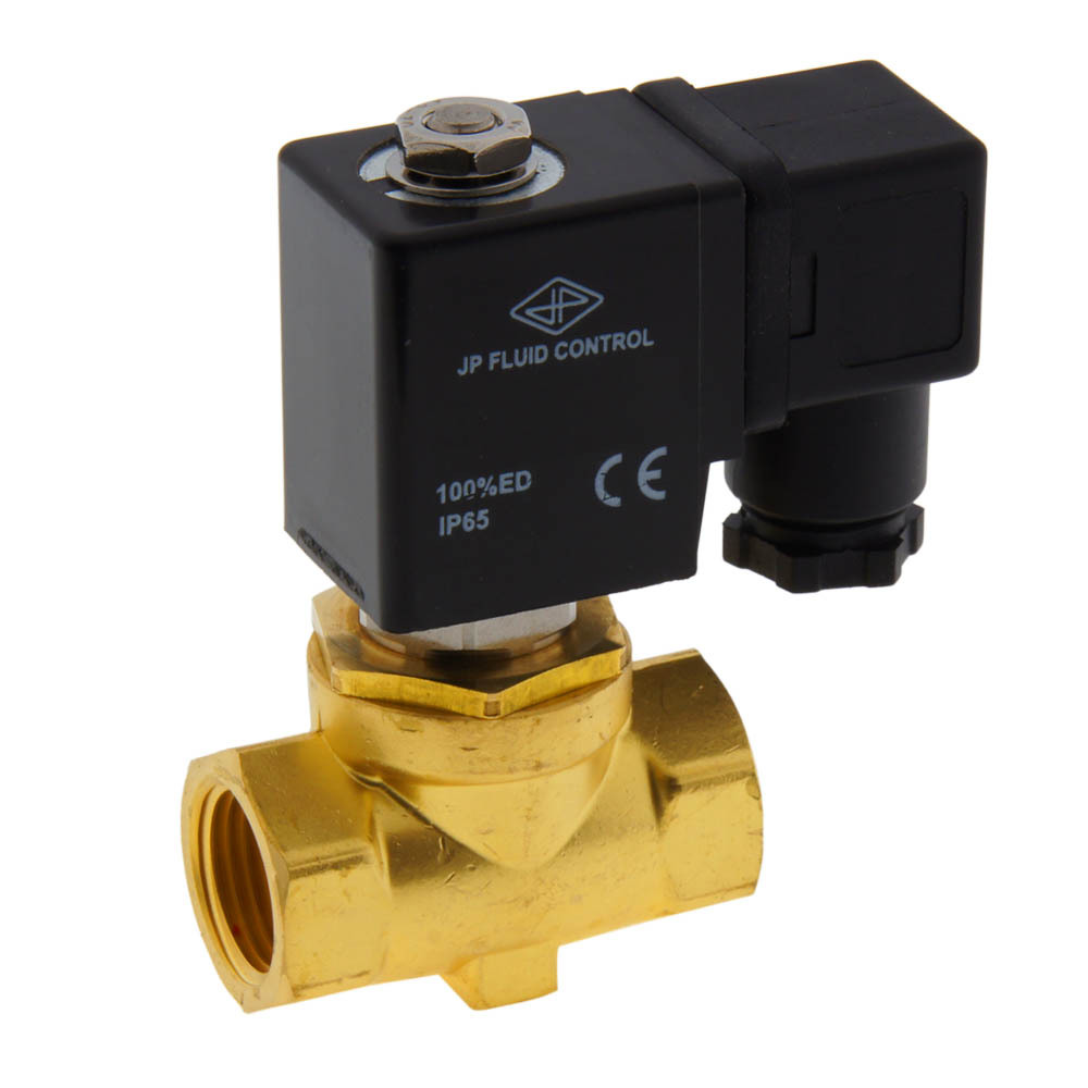 Solenoid Valve ST-SA 1/2'' NPT brass FKM 0 bar (without coil)