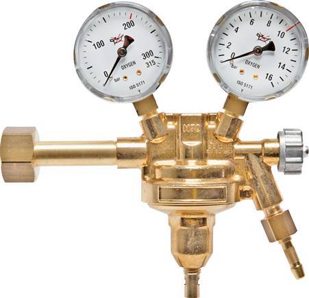 Regulador de Presión de CO2 (dióxido de carbono) y Helio de 200 bar de 0 a 10 bar