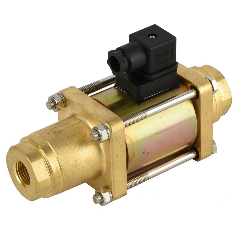 3/4'' NPT 12V DC Brass Coaxial Solenoid Valve FKM 0 - 64bar