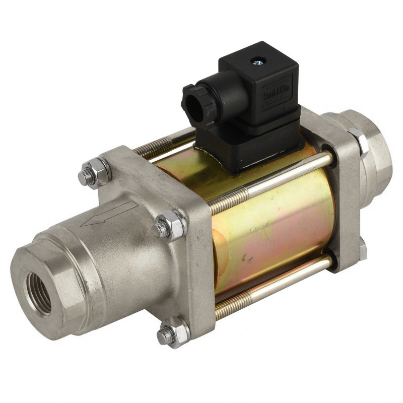 G3/8'' 230V AC Stainless Steel Coaxial Solenoid Valve FKM 0 - 64bar