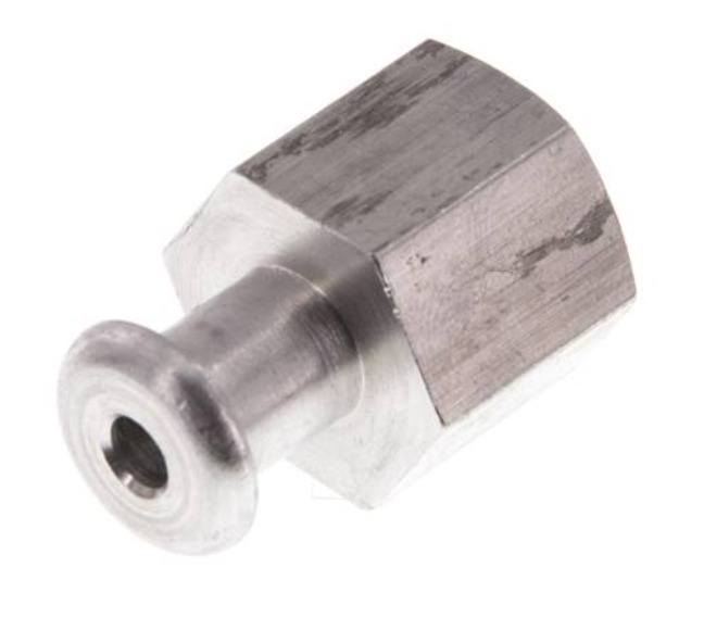 G 1/4'' Boquilla de ventosa de aluminio hembra DN 4 SW 17