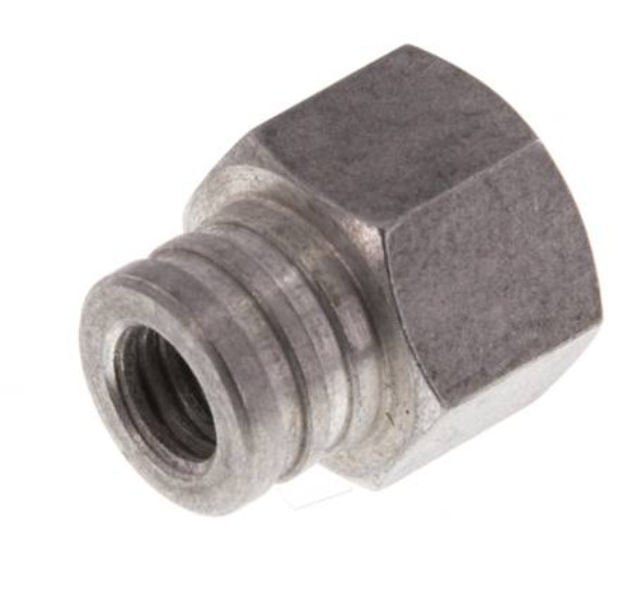 G 1/4'' Boquilla de ventosa de aluminio hembra DN 6.5 SW 17